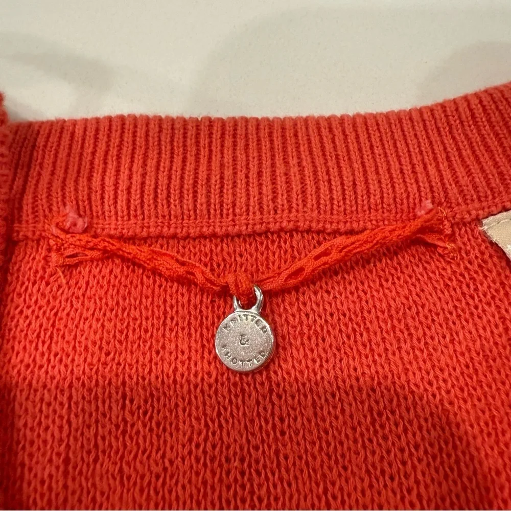 Knitted & Knotted Anthropologie Leandre ColdShoulder Sweater BellSleeve WomensXS - Picture 4 of 8